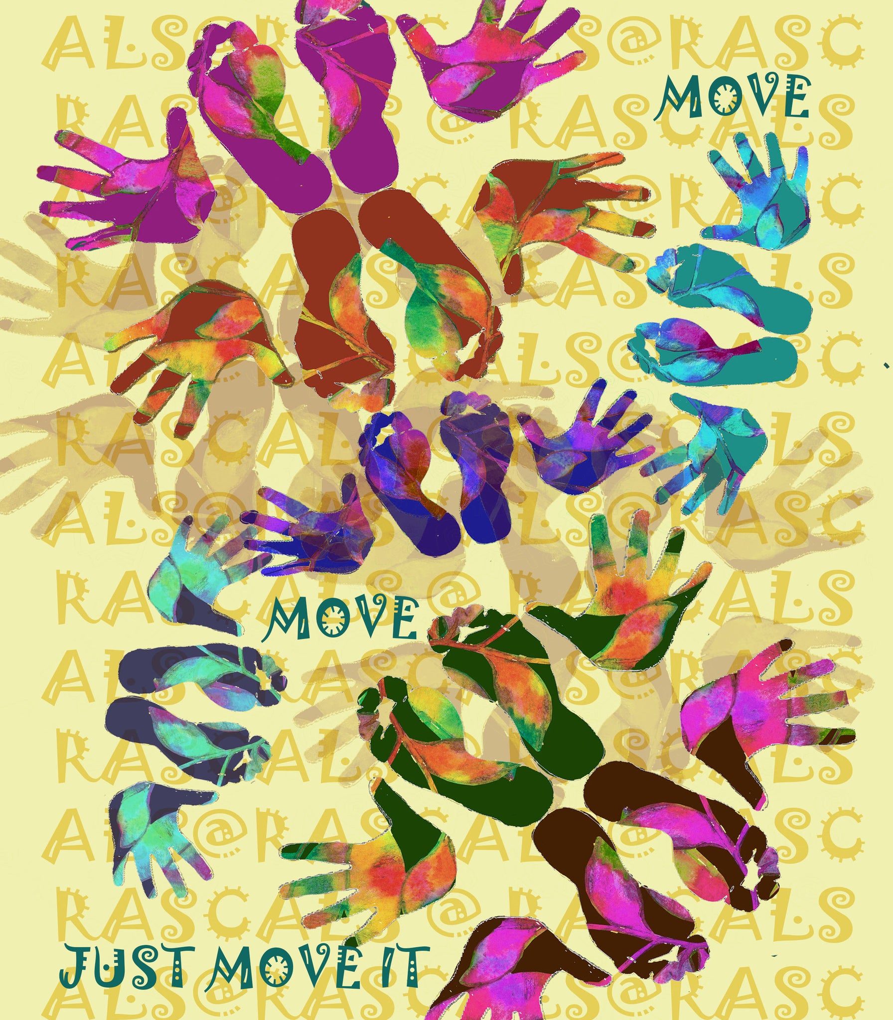 RASCALS TEXTILES - MUSIC ?? LET'S DANCE- T SHIRT