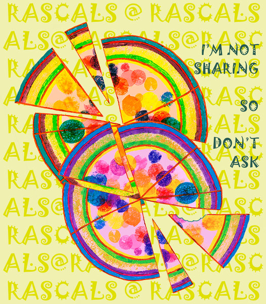 RASCALS TEXTILES  - PIZZA