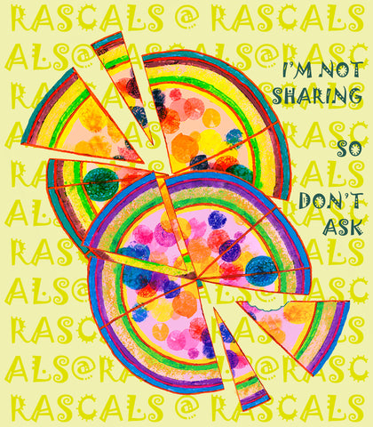 RASCALS TEXTILES - PIZZA- T SHIRT