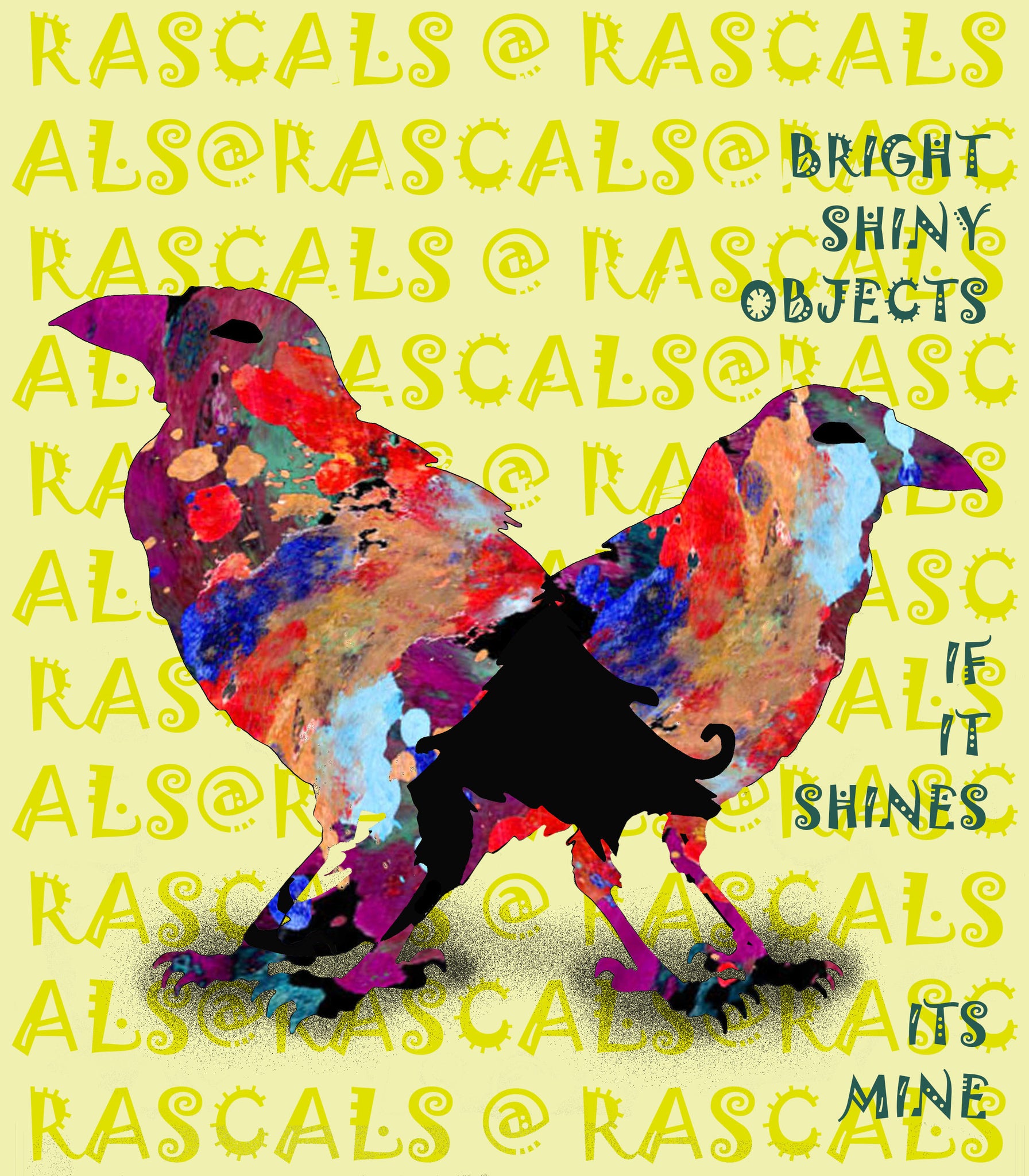 RASCALS TEXTILES - MAGPIE MAGIC -T SHIRT