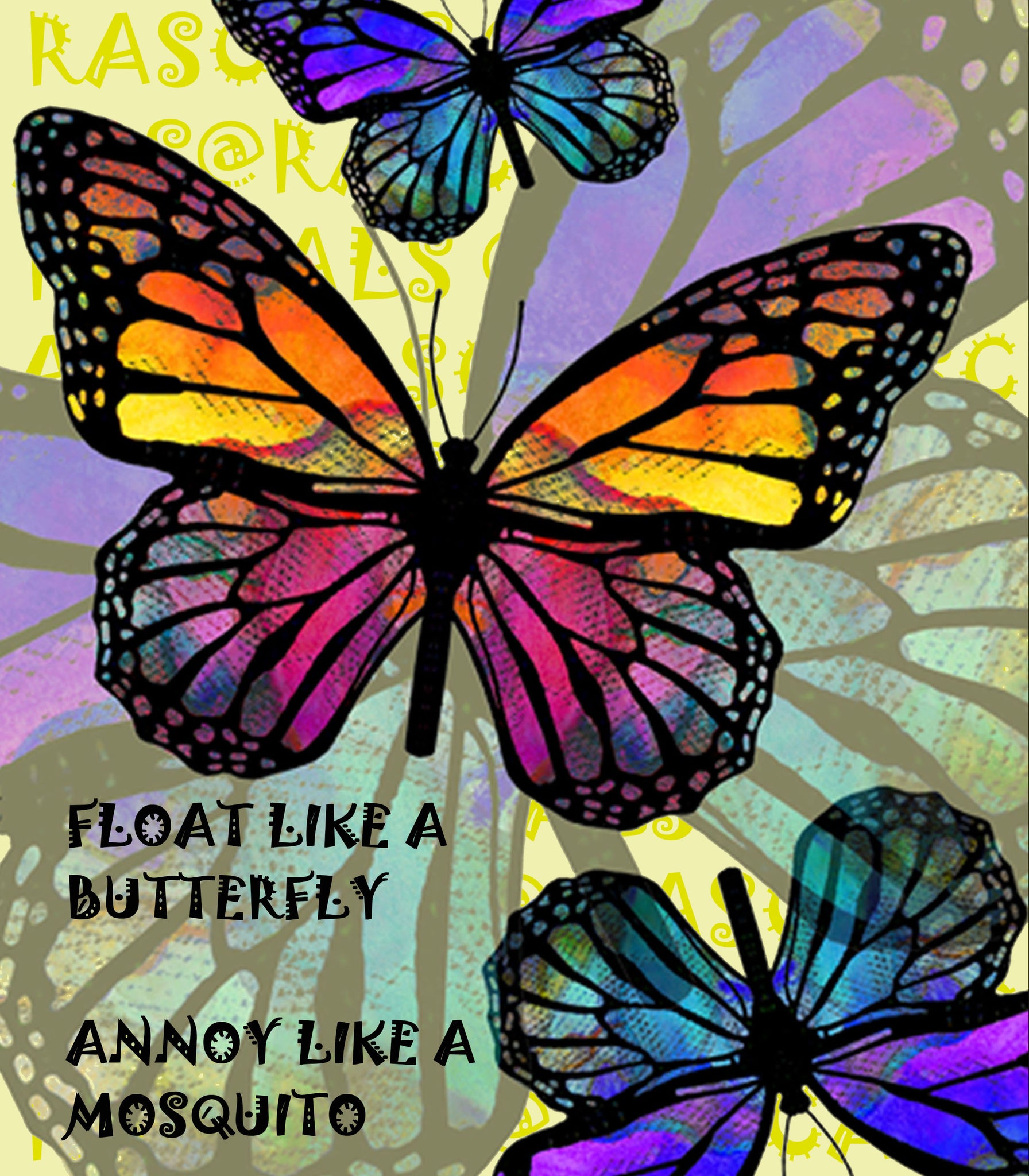 RASCAL TEXTILES - BUTTERFLIES - T SHIRT