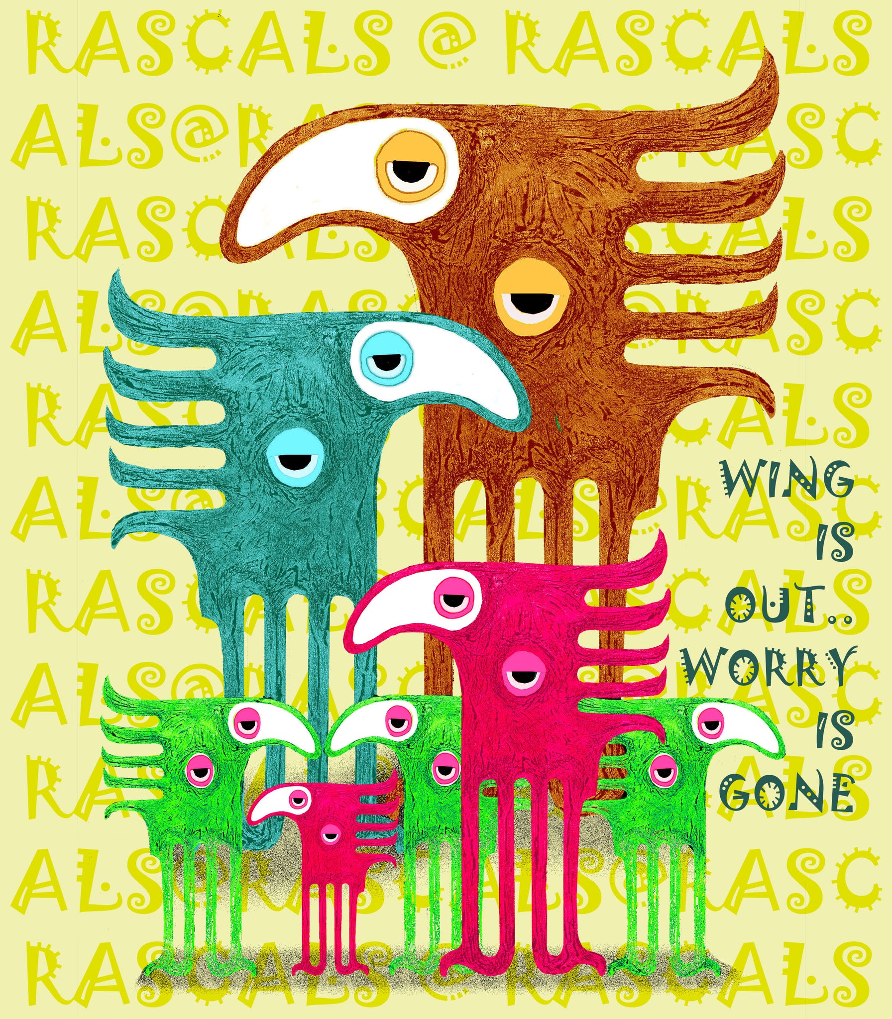 RASCALS TEXTILES - BYE BYE BYRD T SHIRT