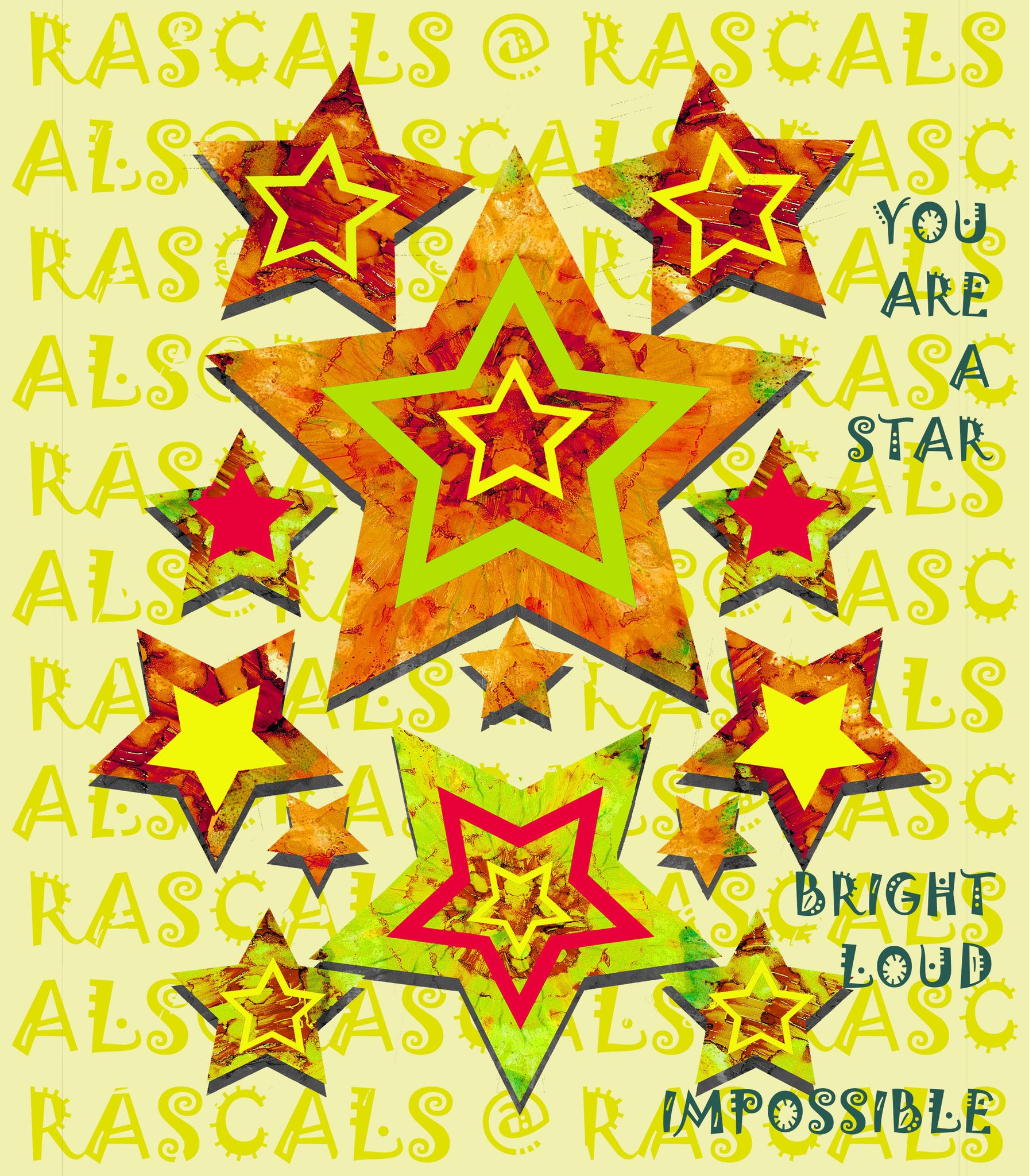 RASCALS TEXTILES - YOU ARE A STAR - T SHIRT