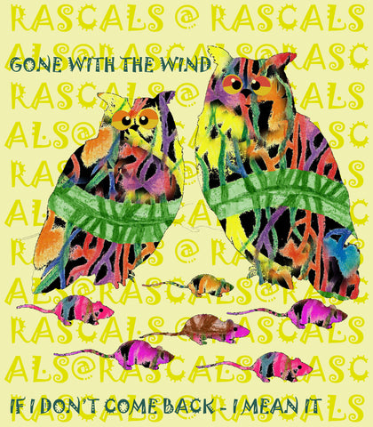 RASCALS TEXTILES- OWLISH - T SHIRT