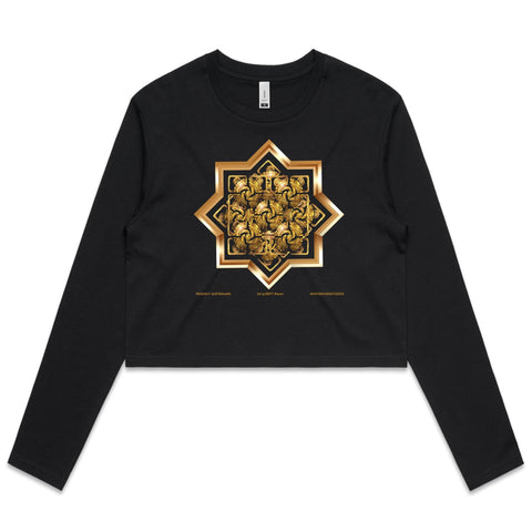 THOR Mandala - Women's Long Sleeve Crop Tee