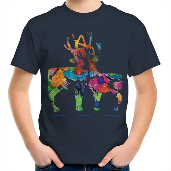 DEAR 'O' DEER - Kids Youth Crew T-Shirt