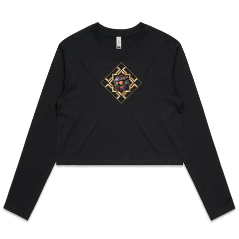 BRETHREN 2 - Women's Long Sleeve Crop Tee