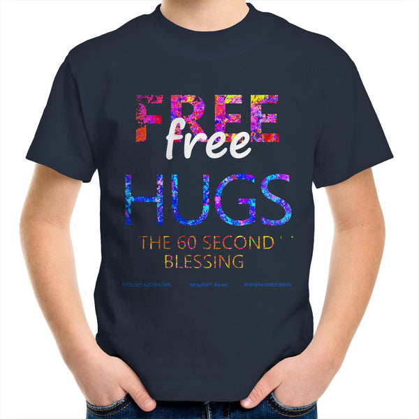 FREE HUGS - Kids Youth Crew T-Shirt