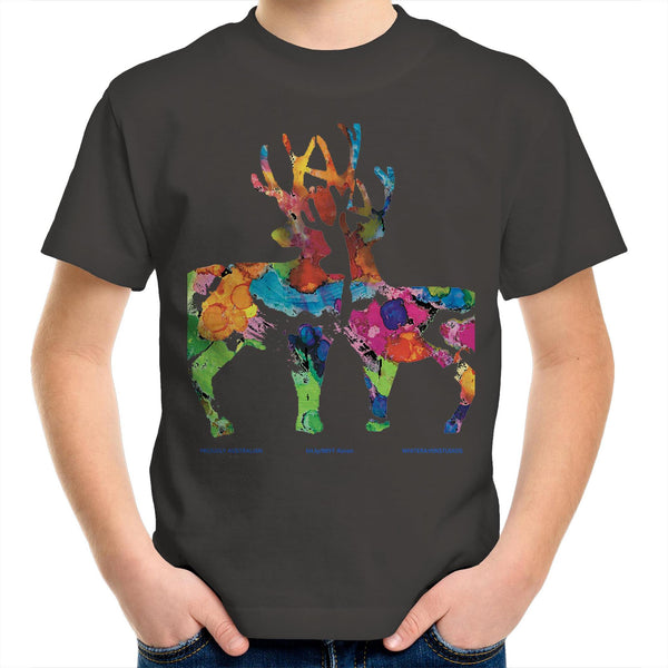 DEAR 'O' DEER - Kids Youth Crew T-Shirt