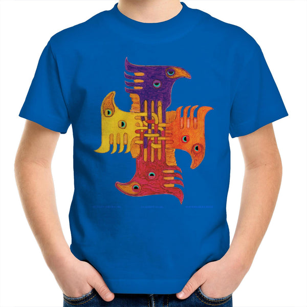 TOLTEC TOTEMS- Kids  Crew T-Shirt
