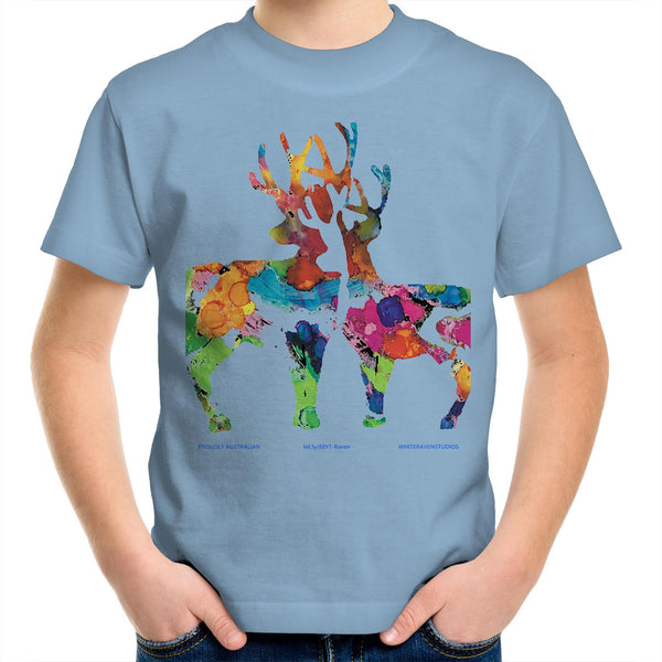 DEAR 'O' DEER - Kids Youth Crew T-Shirt