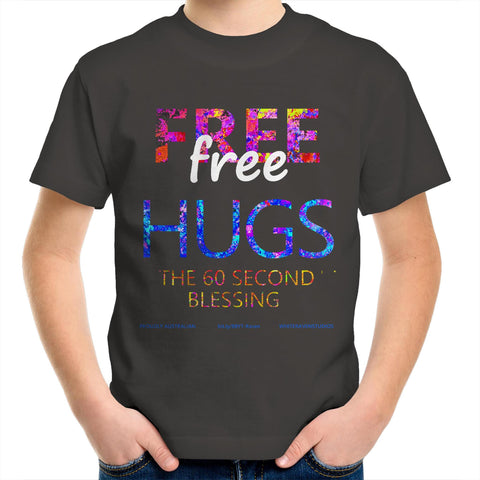 FREE HUGS - Kids Youth Crew T-Shirt