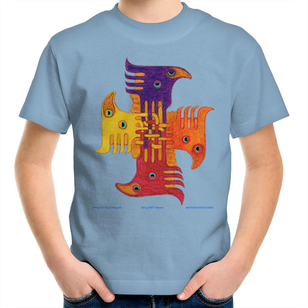 TOLTEC TOTEMS- Kids  Crew T-Shirt