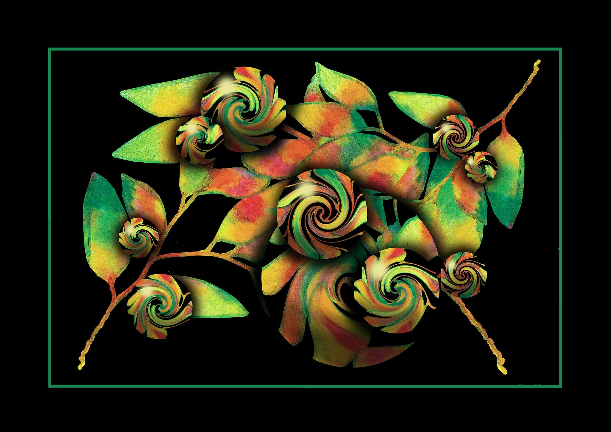 EMBELLISHED FOLIAGE [F] EXHIBITION edition  [FRAMING VERSION]