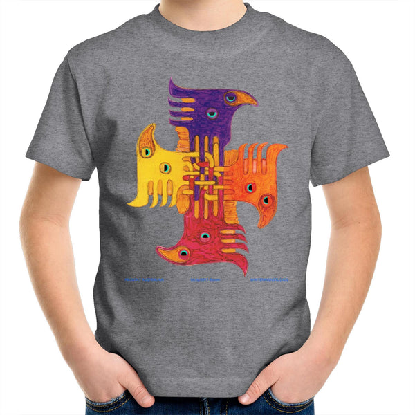 TOLTEC TOTEMS- Kids  Crew T-Shirt
