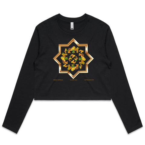 TRIBE Mandala - Women's Long Sleeve Crop Tee