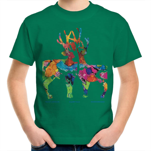 DEAR 'O' DEER - Kids Youth Crew T-Shirt
