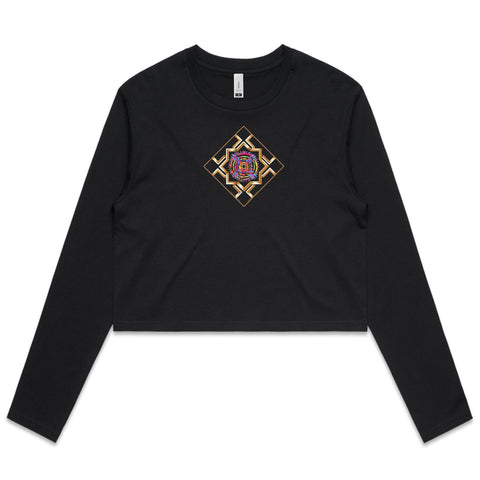 HARLEQUIN 2  - Women's Long Sleeve Crop Tee