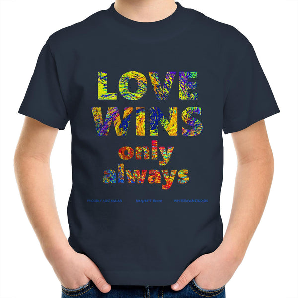 ALWAYS WINS - Kids Youth Crew T-Shirt