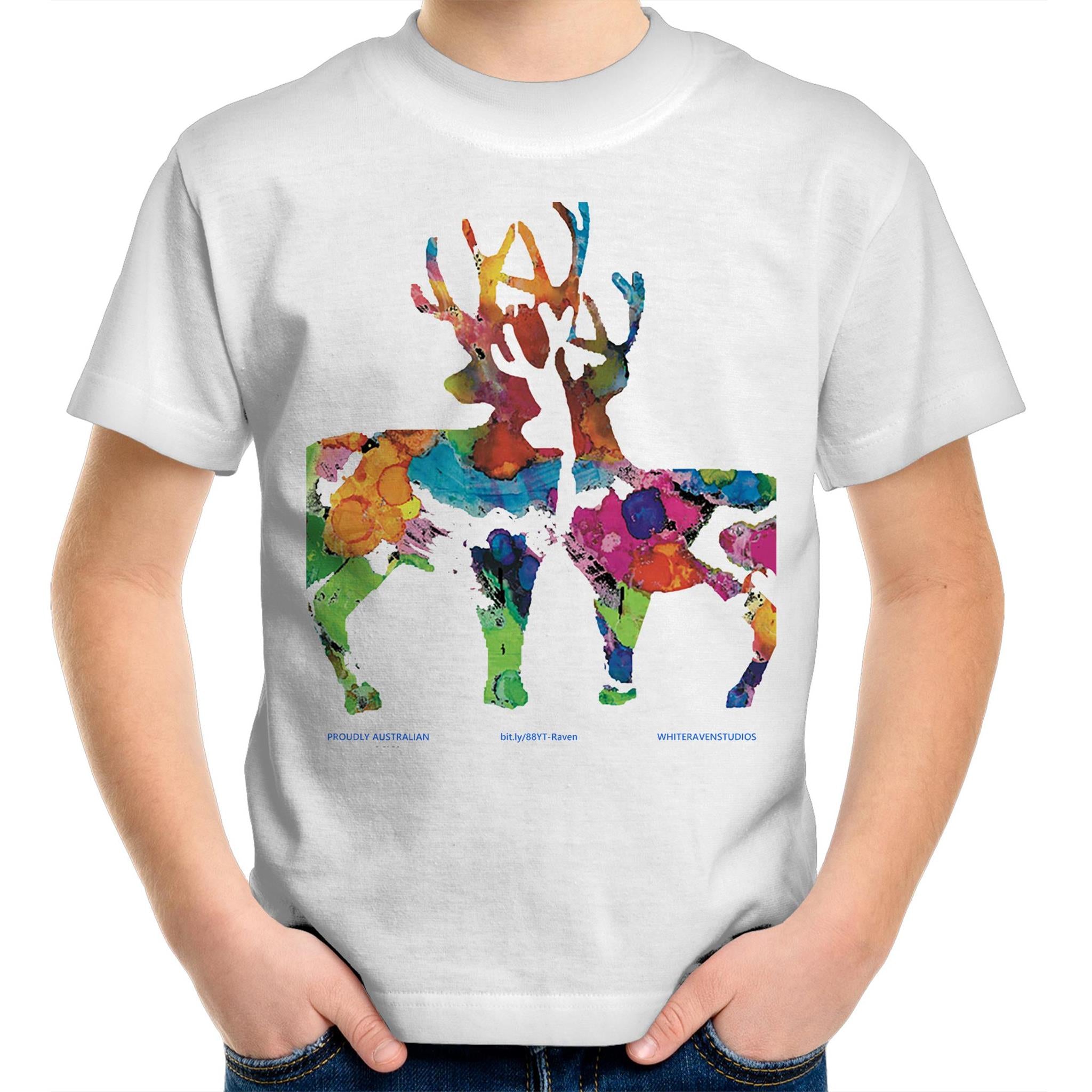 DEAR 'O' DEER - Kids Youth Crew T-Shirt