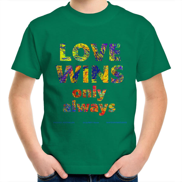 ALWAYS WINS - Kids Youth Crew T-Shirt
