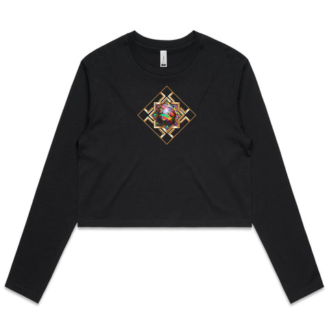 POTENTCY 2 - Women's Long Sleeve Crop Tee