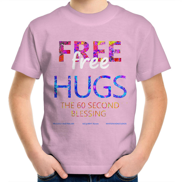 FREE HUGS - Kids Youth Crew T-Shirt