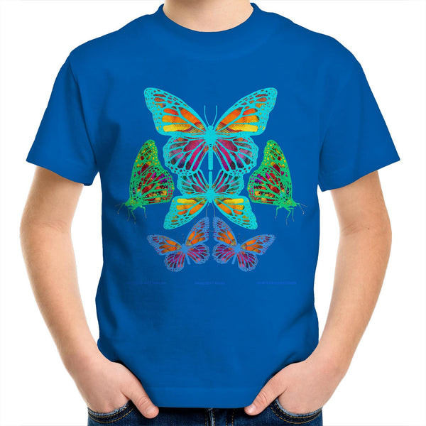 BUTTERFLY BUNCH - Kids Youth Crew T-Shirt-