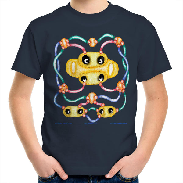 AWKWARD ALIEN Kids Youth Crew T-Shirt