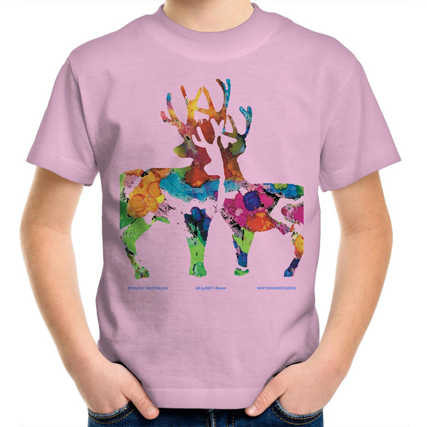 DEAR 'O' DEER - Kids Youth Crew T-Shirt