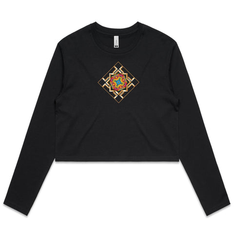 EVOLUTION 2 - Women's Long Sleeve Crop Tee